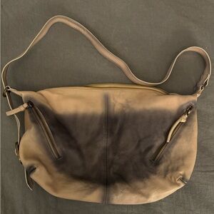 Free People Tan Leather Crossbody Bag